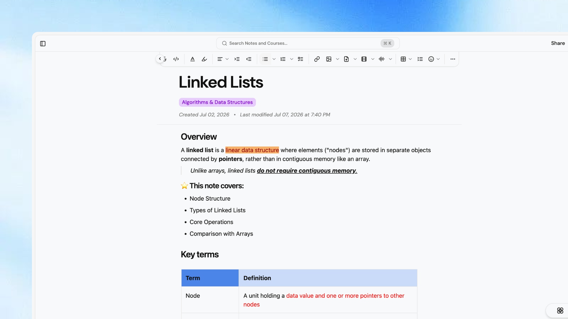Lurna Block Editor example