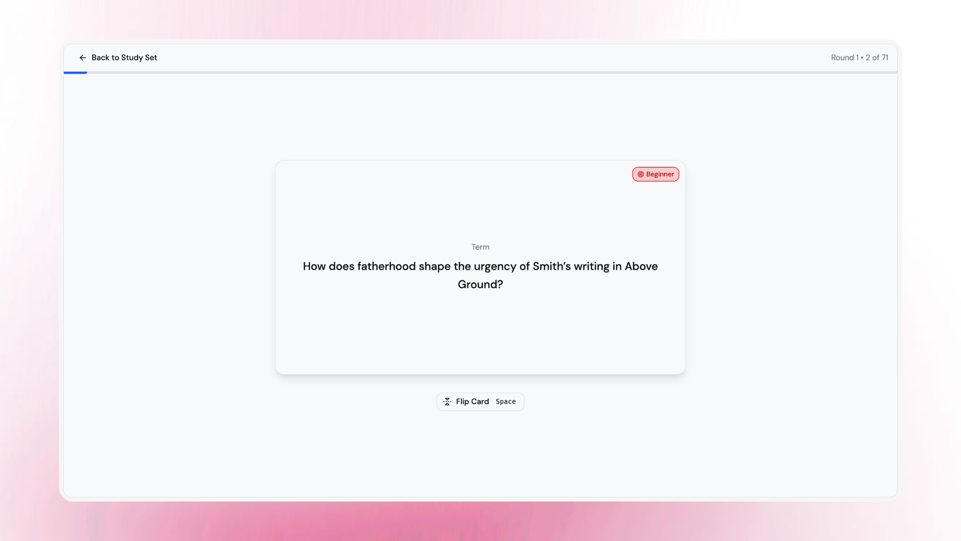 Lurna Automated Study Sets example